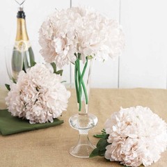 6 pcs 6 pcs 11″ Blush Silk Artificial Peony Flowers Bouquets Wedding Decorations