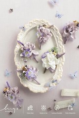 Elegant Purple Boutonnieres – Wedding Flowers