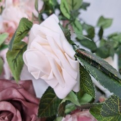 Artificial Rose Flower Burgundy Floral Garland 5ft – Wedding Ceremony Backdrop