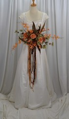 Antlers and Autumn Boho Faux Silk Wedding Bouquet