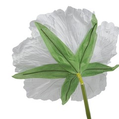 White Giant Artificial Flowers, Giant Rose, Artificial Flowers with Base Durable