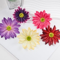 Silk Daisy Flower Heads Daisy Artificial Flower Head Bulk, 12 Pcs 3.5 Inch Pink