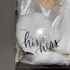 New~Studio HIS & HERS White & Beige Rose Petals 300 Count Rustic Lot Of 2