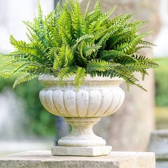 40 Pcs Artificial Boston Fern Plants Bushes Outdoor Fake Flowers Bulk Greener…
