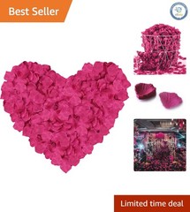 1000 Lifelike Fuchsia Silk Rose Petals – Decoration for All Occasions