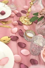 300pcs Rose Petals Satin Flower Petals Wedding Flower Girl Basket Table