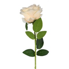 Long Stem Rose Flower Fake Wedding Centerpieces Bridal Bouquet Arrangement IVORY