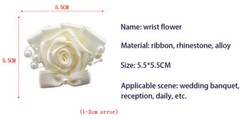 Luxury Ivory Crystals Artificial Roses Wedding Bridal Bouquet Bride Hand Flower