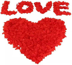 500 Pieces Artificial Roses Petals Silk Flower Petals Rose Petals Confetti for V