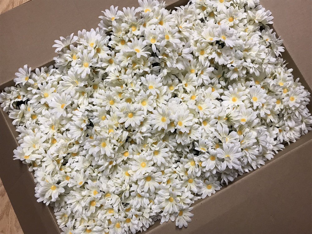 Cream Daisy Bunches Michael’s Craft Store/120 count/15 Daisies per Bunch
