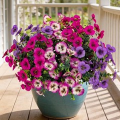 17 Inch Artificial Faux Pansy Flowers for Outdoor,Fake Pansies Flowers with