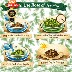 11 Pack Rose of Jericho Resurrection Plants, 1–2 Inch Rosa de Jerico Brown
