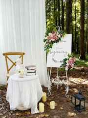 Odouzy Pack of 2 Wedding Arch, Artificial Flowers, Wedding Decor，Flower Garland