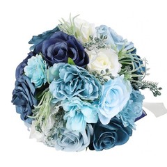 Elegant Artificial Rose Flower Wedding Bouquet Bride Bridesmaid Handheld Flower