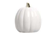Pearhead Pumpkin Fall Decor – Ceramic White One Size,