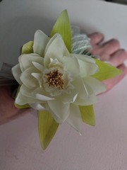 Cute little lotus wrist corsage