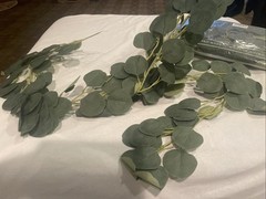 Party Joy Hand Made Eucalyptus Garland New. 3 Pieces 3 FT Each. Wedding/Xmas