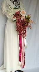 Ribbons and Garden Silk Wedding Bouquet