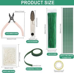 DIY Floral Art Tool Set for Handmade Flower Crafting in Elegant Colorful Design