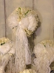 Triple Lace Wedding Bouquet Set