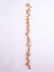 6 ft Metallic Gold Artificial Boxwood Leaves Hanging Foliage Garland Party Event