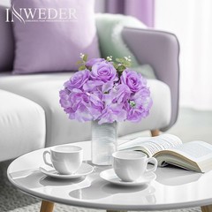 Purple Flowers Balls for Centerpieces: 10 PCS 11.8″ Diam Flower Centerpieces …