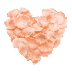 500pcs Artificial Rose Petals Fake Silk Flower Petals for Wedding, Light Gold