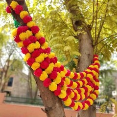 Indian Wedding Decoration Weeding Garlands Strings Artificial Marigold Flower