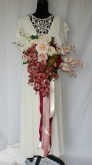 Ribbons and Garden Silk Wedding Bouquet