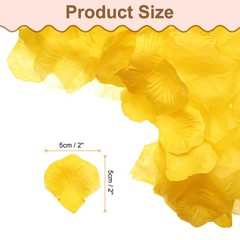 500pcs Artificial Rose Petals Fake Silk Flower Petals for Wedding, Orange