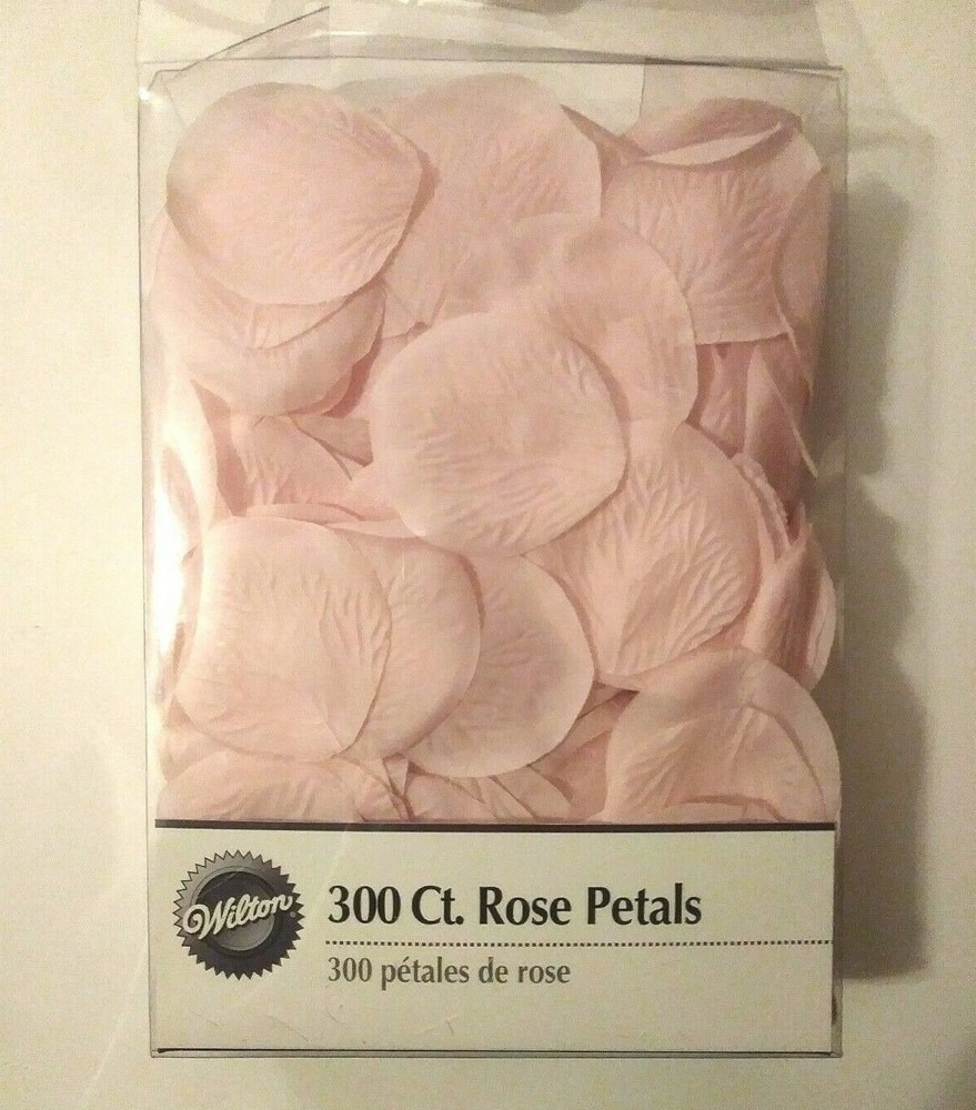 Wilton Rose Pink Fabric Petals Wedding Crafts 300ct NEW