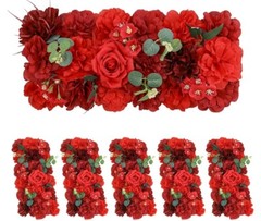 Wedding Arch Artificial Flowers – 6Pack Realistic Silk Roses All Occasions 