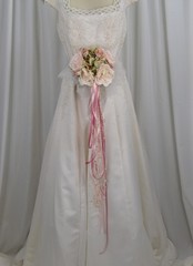 Pink Garden Ballerina Faux Silk Wedding Bouquet