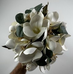 Faux Magnolia Bridal Bouquet Flowers – Wedding Flowers