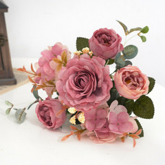 Artificial Peony Flowers Silk Fake Flower Wedding Party Home Decoration Bouquet