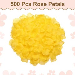 500pcs Artificial Rose Petals Fake Silk Flower Petals for Wedding, Orange