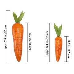 12 Pcs Easter Artificial Carrots Decorative Orange Foam Carrots Lifelike Simulat