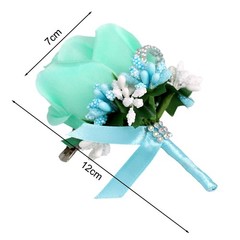 Set of 2 4 6 Wedding Corsages with Safety Pin Silk Ribbon Calla Lily Flowers