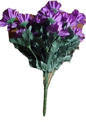 Chrysanthemum Bush Mums Silk Artificial Flowers Bouquet Centerpiece