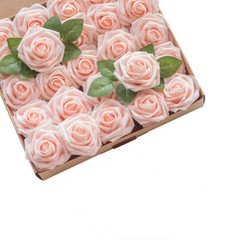 10/25/50Pcs Artificial Rose Flowers Foam Fake Faux Flowers Roses for DIY Wedding