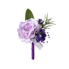 Artificial Flowers Boutonniere Men Groom Boutonniere for Anniversary Bride