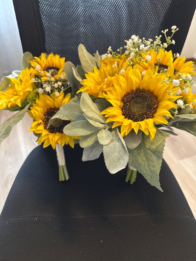 Wedding Bridal Bouquet Sunflower Set