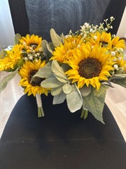Wedding Bridal Bouquet Sunflower Set