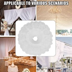 6Pcs Lace Bouquet Collar, Lace Collar DIY Bouquet Holder Wedding Bridal6268