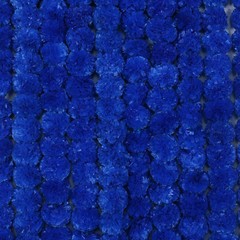 Artificial Blue Marigold Flower Garlands Vine Wedding Indian Event Decoration