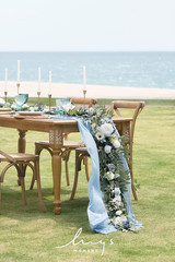 Ling’S Moment Flower Garland – 6FT Eucalyptus & Rose – Sweetheart Table Decor fo
