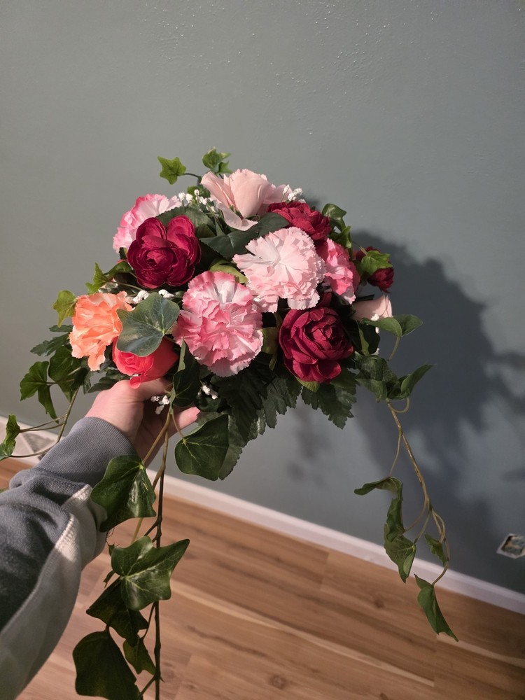 10 or 20 Floral Centerpices RED/PINKS/CORAL for WEDDING/Party Centerpieces 12″