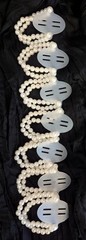 7 Pieces Corsage Wristlet Elastic Pearl Wrist Bands Wedding Wrist DIY Faux Flow