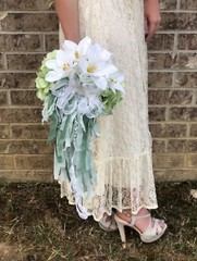 Elegant 5pc Wedding Bouquet Set