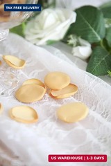 Floroom 300pcs Rose Petals Gold Faux Silk Flower Petals for Wedding Flower Girl